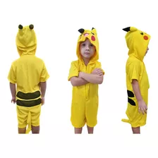 Kigurumi Fantasia Pikachu Infantil Pokémon Curta