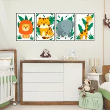 Quadros Decorativos Safári Baby Quarto Bebê Infantil 4-20x30
