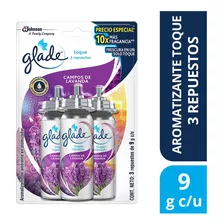 Repuestos Aromatizantes Glade X3 Campos De Lavanda 9g C/u 