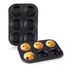 Forma De Silicone 6 Cavidades Cupcakes Muffin Petit Gateau