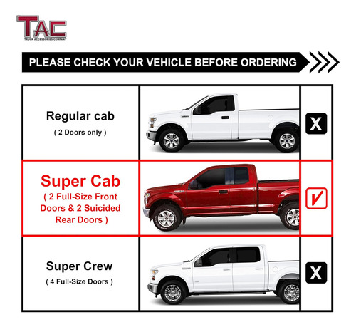 Tac - Pasos Laterales Compatibles Con Ford Ranger/ranger Edg Foto 4