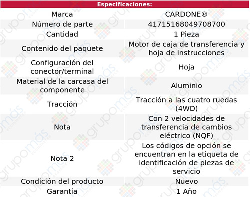 Motor Caja Transfer Cardone Silverado 3500 Hd 4wd 2007_2018 Foto 5