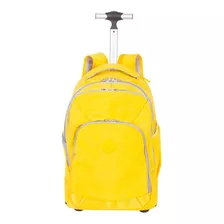 Mochila Carrinho 2 Comp Rolling Crinkle - Sestini Amarelo