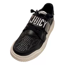 Tenis Juicy Couture Para Mujer, Negros Con Blanco, 9.5 Usa