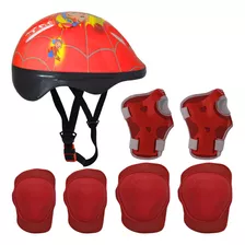 Capacete Joelheira Munhequeira Cotoveleira Infantil