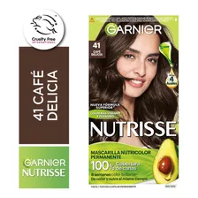 Kit Completo De Coloración Permanente Nutrisse 45gr Tono 41 Café Delicia