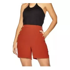 Short Dama Ilusion 83006 Terracota C/ Bolsillos Casual