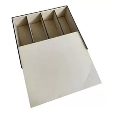 Caja Madera Mdf Para 2botella De Vino 2 Copas S/bot S/copas