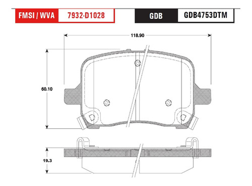 Balatas Delanteras Pontiac Solstice 2006-2007-2008-2009 Trw Foto 2