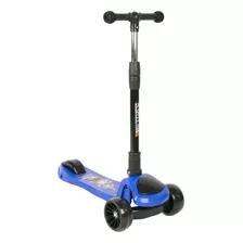 Scooter Plegable 3 Ruedas Con Luces Para Niños Azul Spacezat