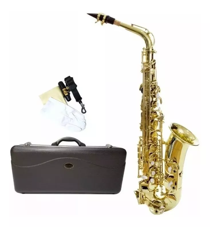 Saxofon Alto Silvertone En Eb Laqueado Modelo Slsx009 