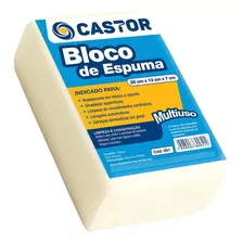 Espuma Em Bloco Castor Branca 7cm X 13cm X 20cm - 051./ Kit 