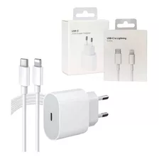 Cabo + Fonte Turbo 20w P/ iPhone XR 11 12 13 14 Usb-c Nf