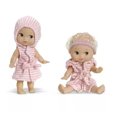 Boneca Mini Doll Little Mommy Hora Do Banho - Pupee