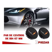 Par De Centros De Rin Chevrolet Corvette 67 Mm