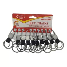 Kit Com 10 Chaveiros De Metal