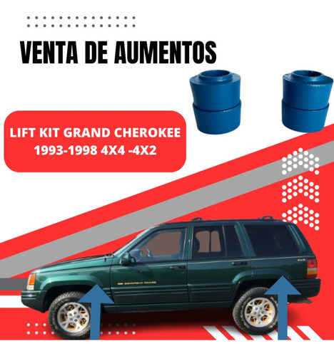 Lift Kit Aumentos Jeep Grand Cherokee Laredo Zj 93 - 98 2pul Foto 3
