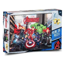 Quebra Cabeça Vingadores Prime 3d Puzzle Crianças 4 A 8 Anos