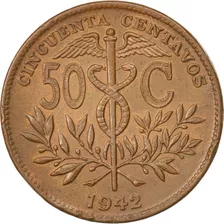Bolívia - 50 Centavos De 1.942. 
