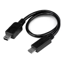 Cable Usb Otg De 20cm Adaptador Micro Usb A Mini Usb