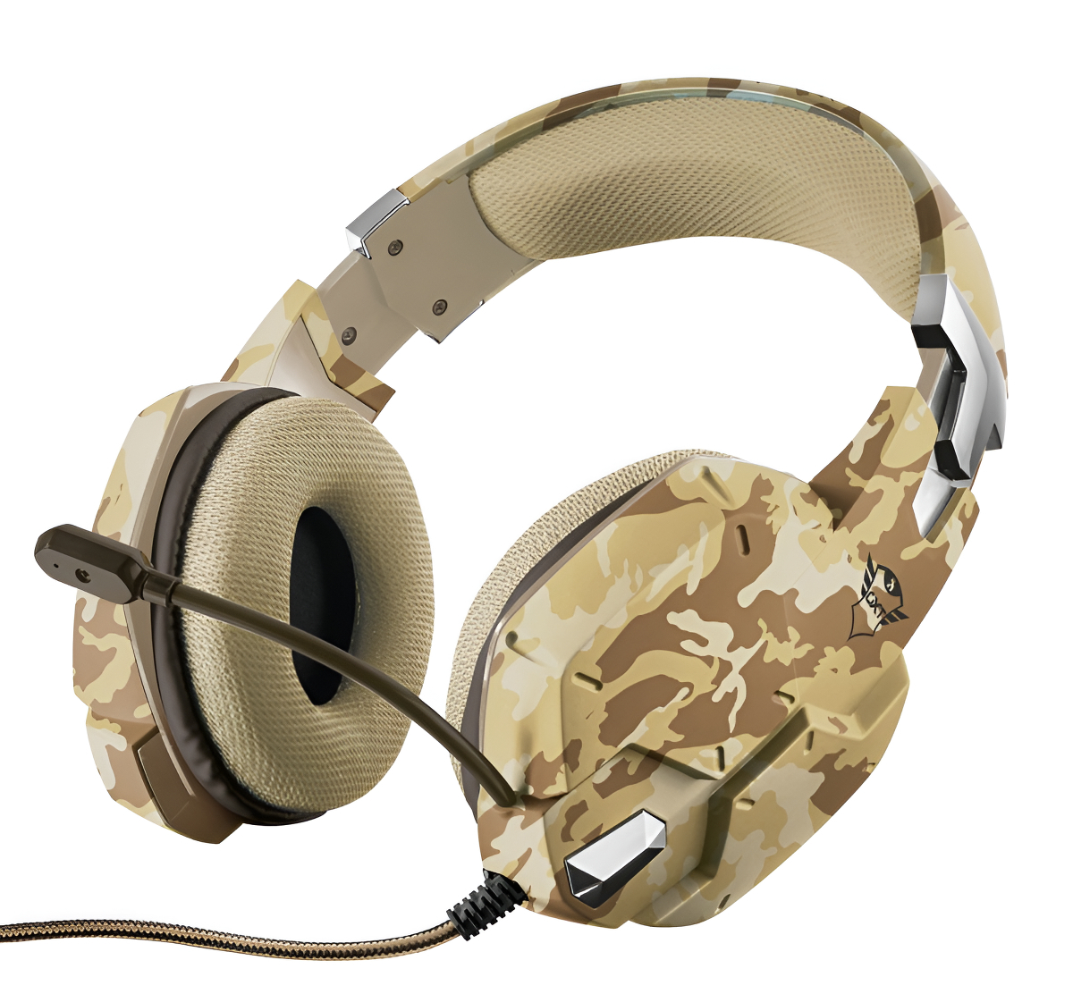Headset Trust Gxt 322d Carus Camuflado Desert Soy Gamer Desert Camo