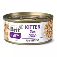 Alimento Húmedo Gato Brit Care Kitten Filetes Atún 70gr Np