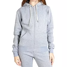 Campera Mujer Deportiva Liviana Algodón Hoodie Buzo Invierno