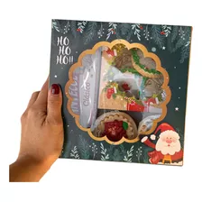 Caja Felices Fiestas-navidad-con Visor X 10-regalos-19x19x8