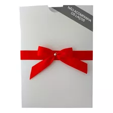 70 Envelope Para Convite De Casamento Branco Mod. Luva