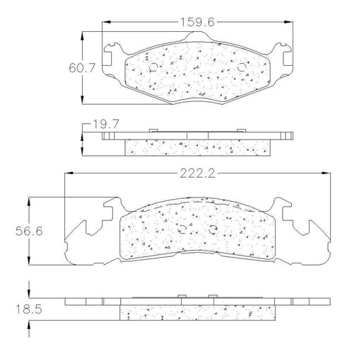 Balatas Delanteras Para Dodge Mini Ram 1988 Grc Foto 2