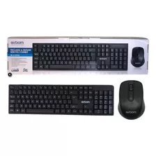 Teclado E Mouse Sem Fio Exbom - Bk-s100a (preto)