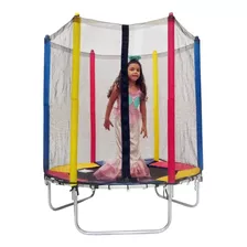 Pula Pula Cama Elastica 1,40m Kids Multicor Henri Trampolim 