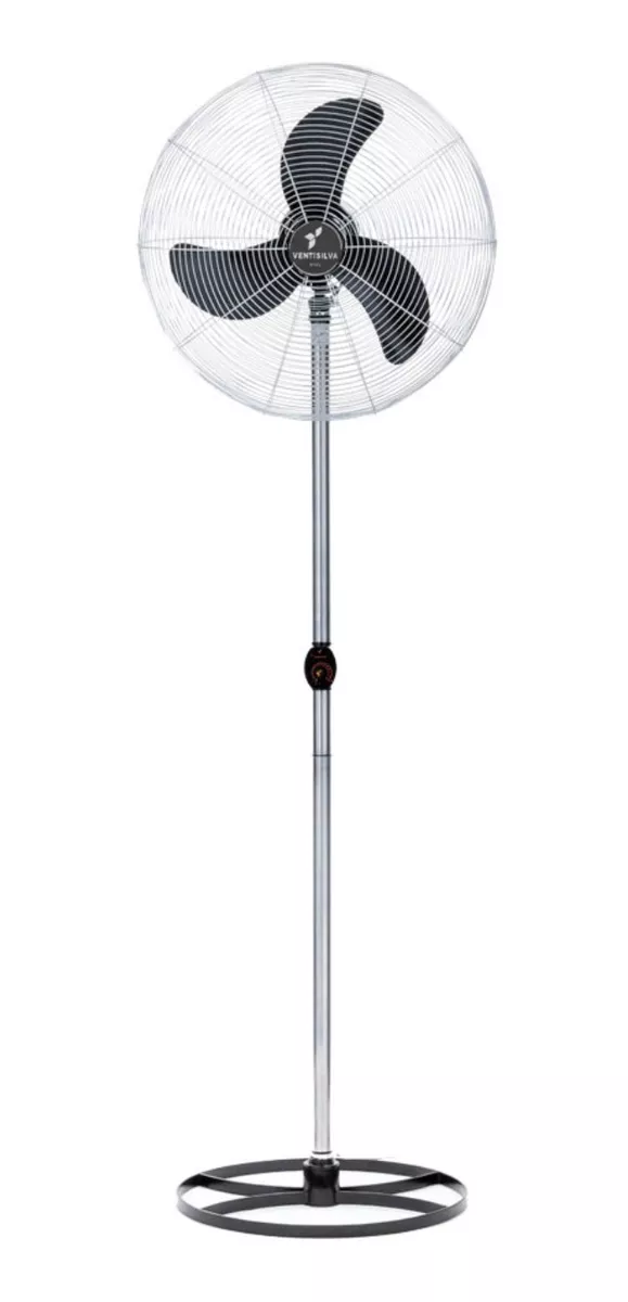 Ventilador De Coluna Ventisilva Vcl Cromado Com 3 Pás Cor  Preto, 65 cm De Diâmetro 127 v/220 v