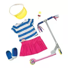 Roupa Para Passeio Com Patinete - Our Generation