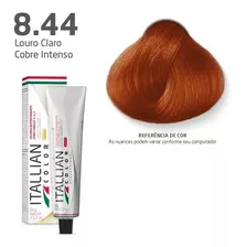 Kit 5 Coloração Itallian Color Louro Claro Cobre 8.44 60g