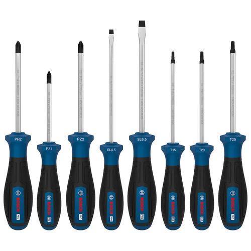 Set De Destornilladores Bosch Pro Ph/pz/sl/tx De 8 Unidades