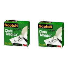 2x Cinta Mágica Scotch 19x25,4 Invisible 3m Envío Todo Chile