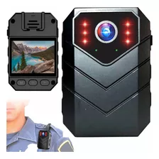 Camara Corporal Policiaca Vision Nocturna N10 Color Negro Full Hd