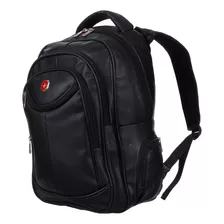 Mochila Executiva Premium Notebook Faculdade Trabalho Viagem Cor Preto Desenho Do Tecido Liso