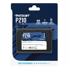 Disco Duro Solido Ssd Patriot P210 1tb Sata 