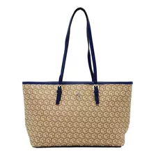 Bolsa Hpc Polo Tote Signature Beige Con Azul