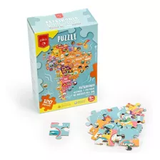 Puzzle Didáctico Infantil América Del Sur Pika