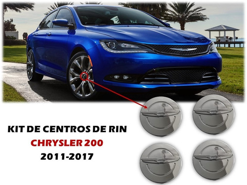 Kit De 4 Centros De Rin Chrysler 200 2011-2017 Foto 2