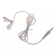 Mini Micrófono Lavalier Blanco 3.5 Mm Grabación De Voz