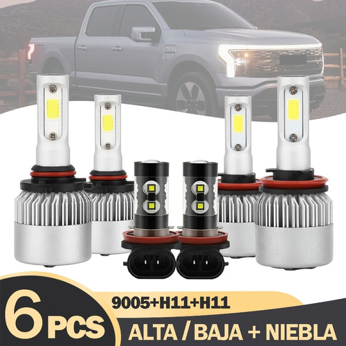 Luz Alta/baja/niebla Kit Faros Led 8000lm Para Ford Foto 10