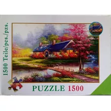 Puzzle 1500 Pzs Casa En El Rio Primavera 1970536 Shine