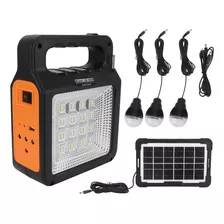 Radio Linterna Luz Solar A Bateria Con 3 Luces Usb Mp3