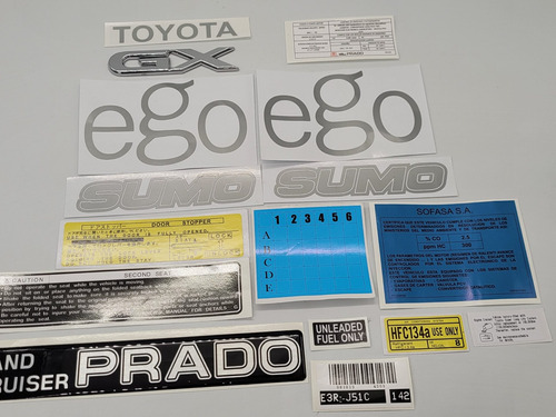 Toyota Land Cruiser Prado Sumo Ego Calcomanas Foto 9