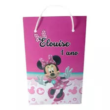 Kit 40 Sacolinhas Minnie Personalizadas 