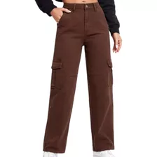 Pantalón Tipo Cargo Holgado Mujer. 